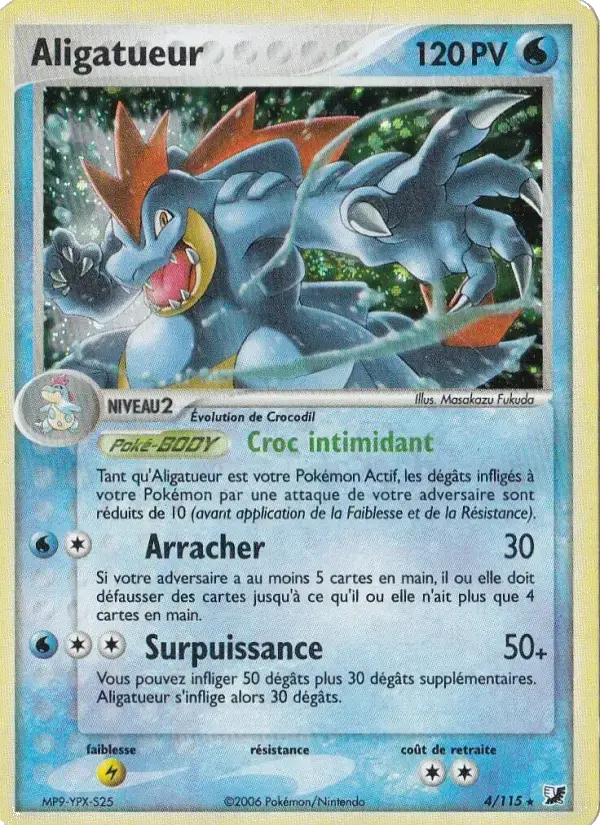 Carte Pokémon Aligatueur #4 — Forces Cachées
