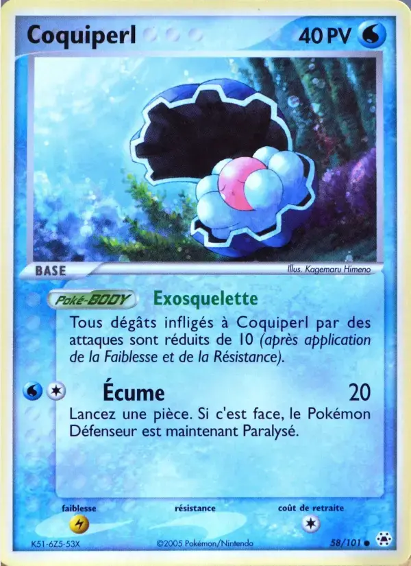 Carte Pokémon Coquiperl #58 — Légendes Oubliées