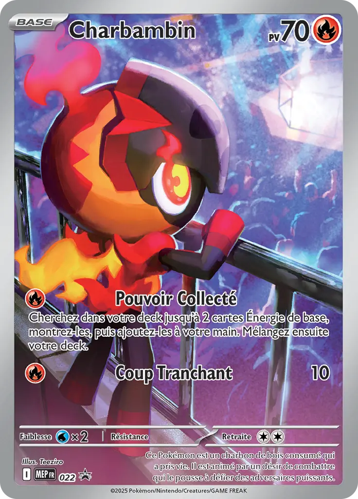 Carte Pokémon Charbambin #022 — Promos Méga-Évolution
