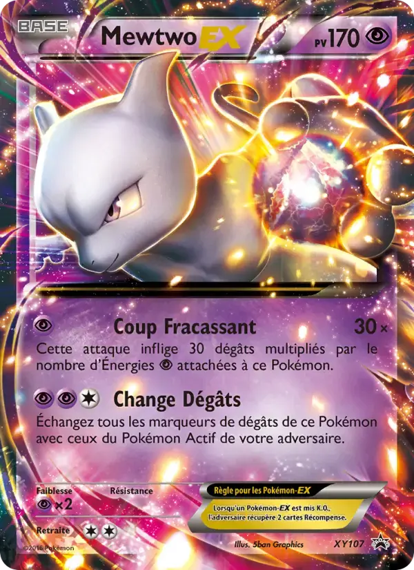 Carte Pokémon Mewtwo EX #XY107 — Promos X&Y