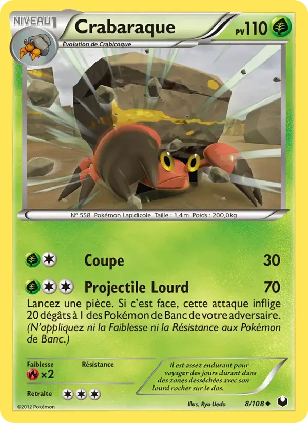 Carte Pokémon Crabaraque #8 — Explorateurs Obscurs