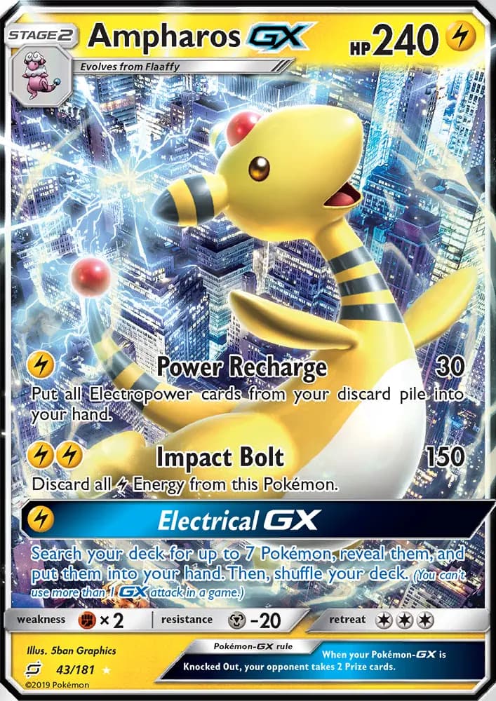 Ampharos GX #43 — Team Up