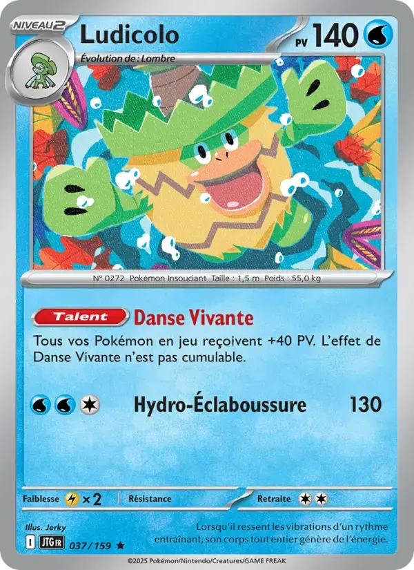 Carte Pokémon Ludicolo #037 — Aventures Ensemble