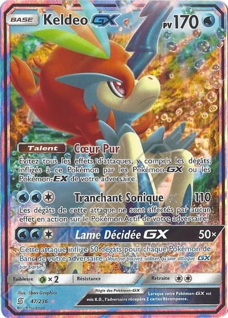 Carte Pokémon Keldeo GX #47 — Harmonie des Esprits