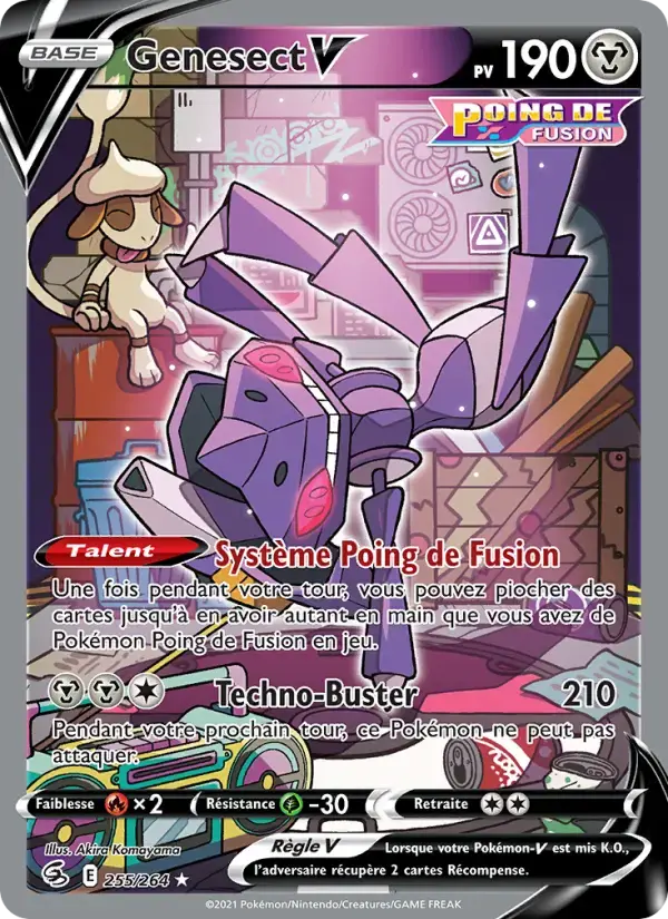 Carte Pokémon Genesect V #255 — Poing de Fusion
