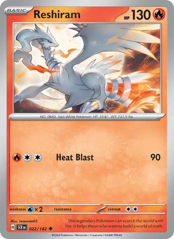 Reshiram #022 — Stellar Crown