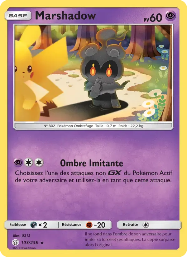 Carte Pokémon Marshadow #103 — Éclipse Cosmique