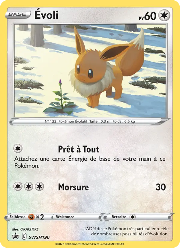 Carte Pokémon Évoli #SWSH190 — Promos Épée et Bouclier