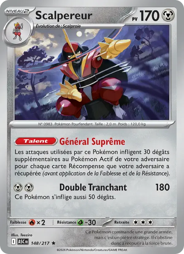 Carte Pokémon Scalpereur #148 — Héros Transcendants