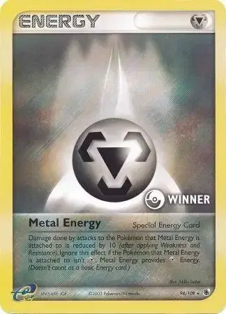 Carte Pokémon Énergie Métal #94/109 — Jumbo