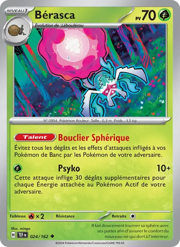 Carte Pokémon Bérasca #024 — Forces Temporelles