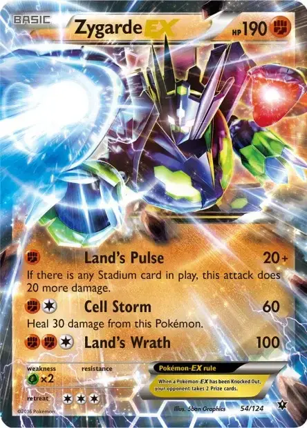Carte Pokémon Zygarde-EX #54/124 — Jumbo
