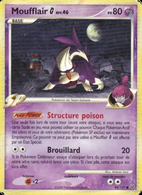 Carte Pokémon Moufflair  #94 — Platine