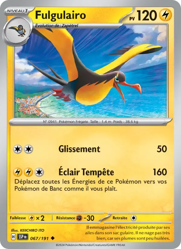 Carte Pokémon Fulgulairo #067 — Étincelles Déferlantes
