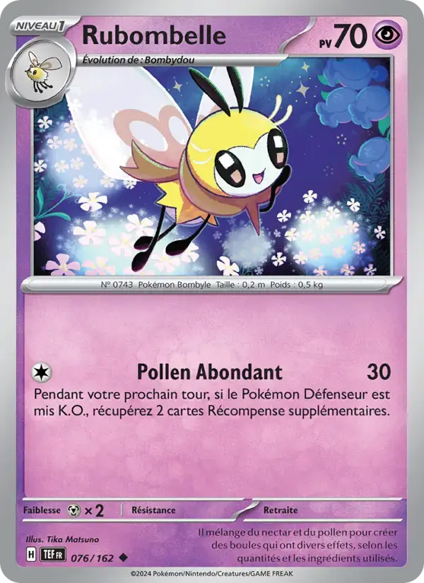Carte Pokémon Rubombelle #076 — Forces Temporelles