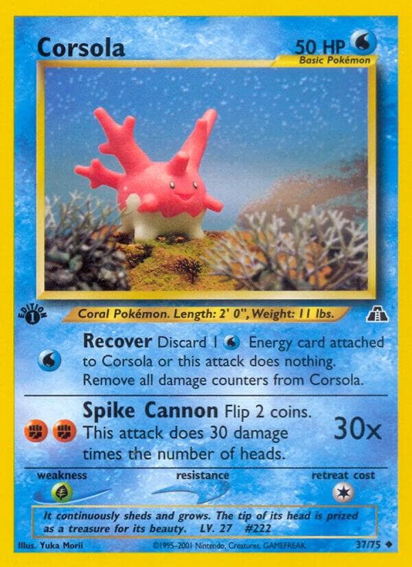 Corsola #37 — Neo Discovery