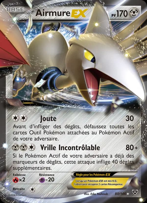 Carte Pokémon Airmure EX #80 — XY