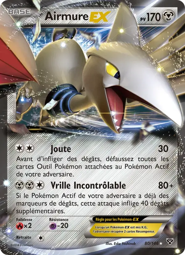 Carte Pokémon Airmure EX #80 — XY