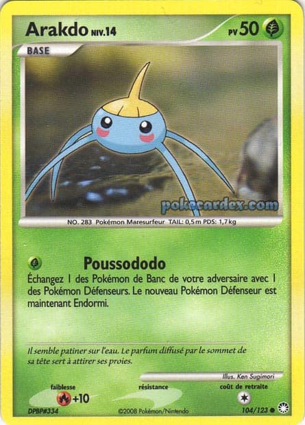 Carte Pokémon Arakdo #104 — Trésors Mystérieux