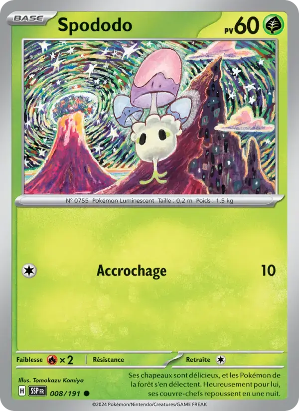 Carte Pokémon Spododo #008 — Étincelles Déferlantes