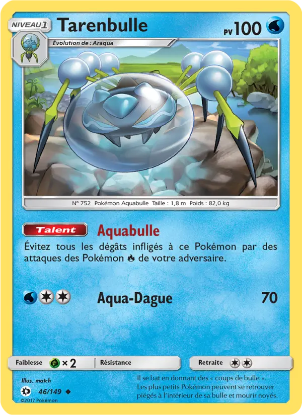 Carte Pokémon Tarenbulle #46 — Soleil et Lune