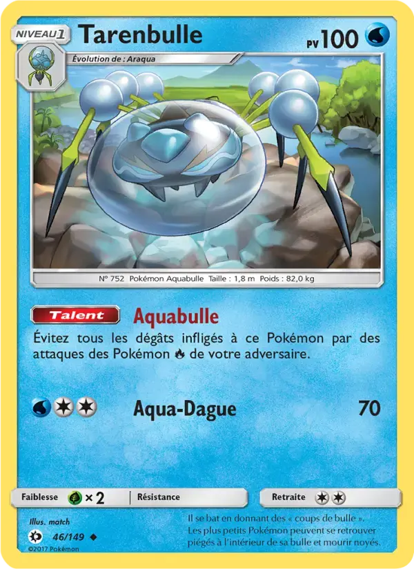 Carte Pokémon Tarenbulle #46 — Soleil et Lune