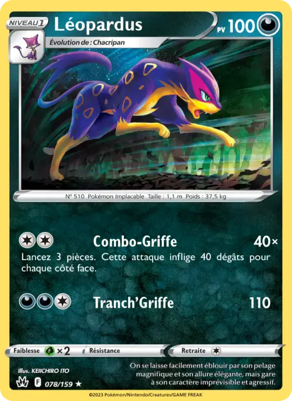Carte Pokémon Léopardus #078 — Zénith Suprême