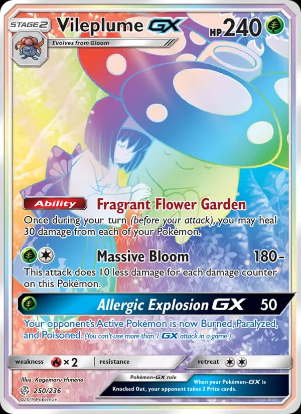 Vileplume GX #250 — Cosmic Eclipse
