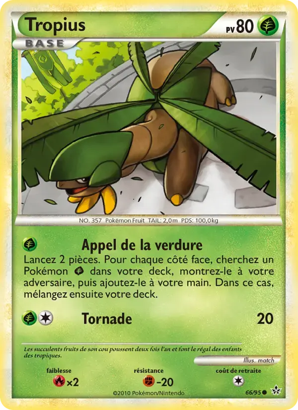 Carte Pokémon Tropius #66 — Déchaînement