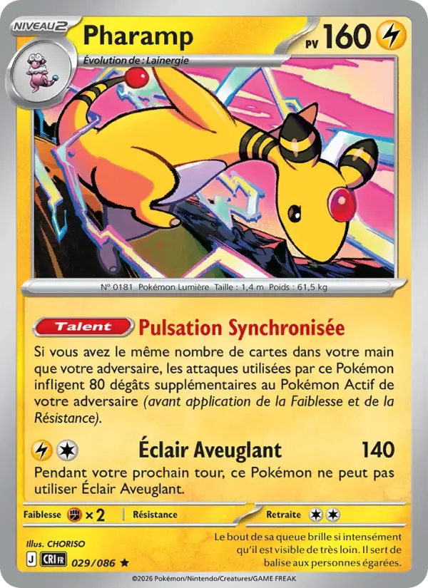 Carte Pokémon Pharamp #029 — Chaos Ascendant