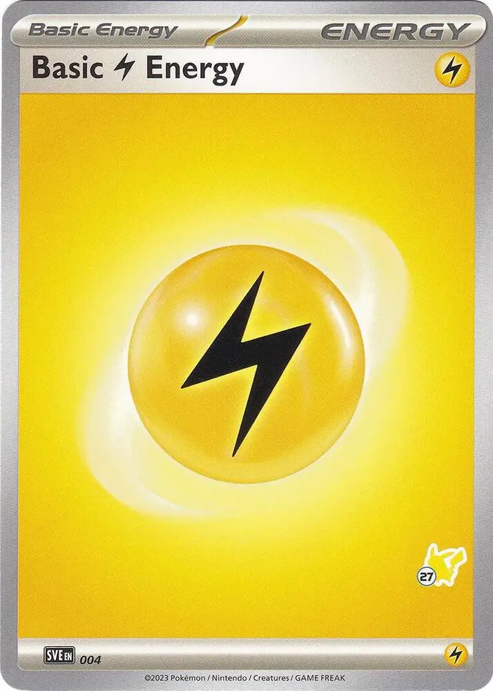Carte Pokémon Basic Lightning Energy #Pikachu 27 — Académie de Combat 2024