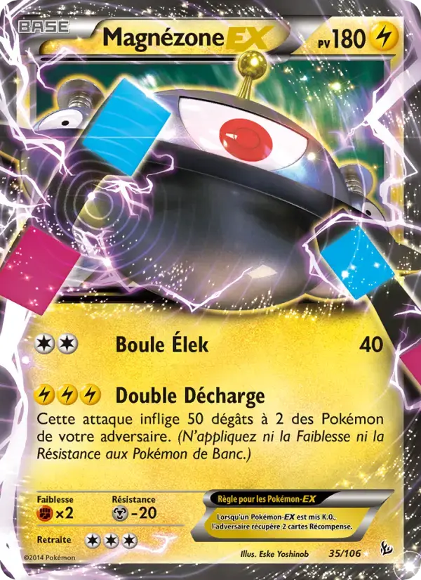 Carte Pokémon Magnézone EX #35 — Étincelles