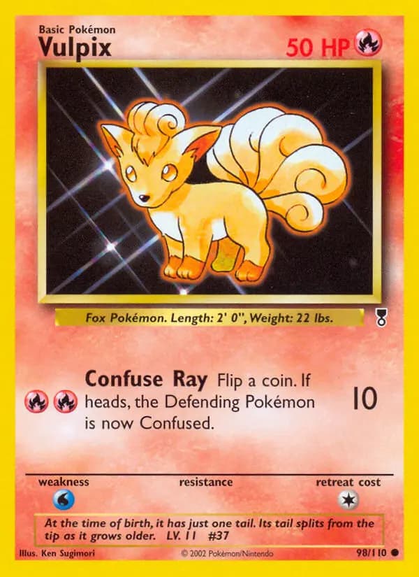 Vulpix #98 — Legendary Collection