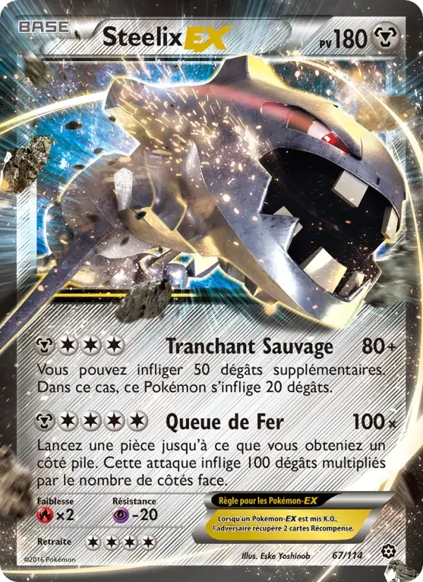 Carte Pokémon Steelix EX #67 — Offensive Vapeur