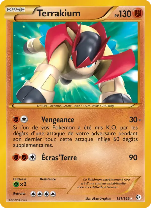 Carte Pokémon Terrakium #151 — Frontières Franchies