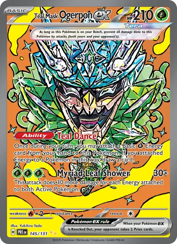 Teal Mask Ogerpon ex #145 — Prismatic Evolutions