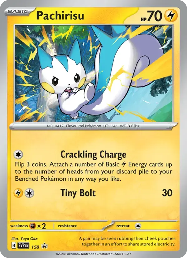 Carte Pokémon Pachirisu #158 — Promos Écarlate et Violet