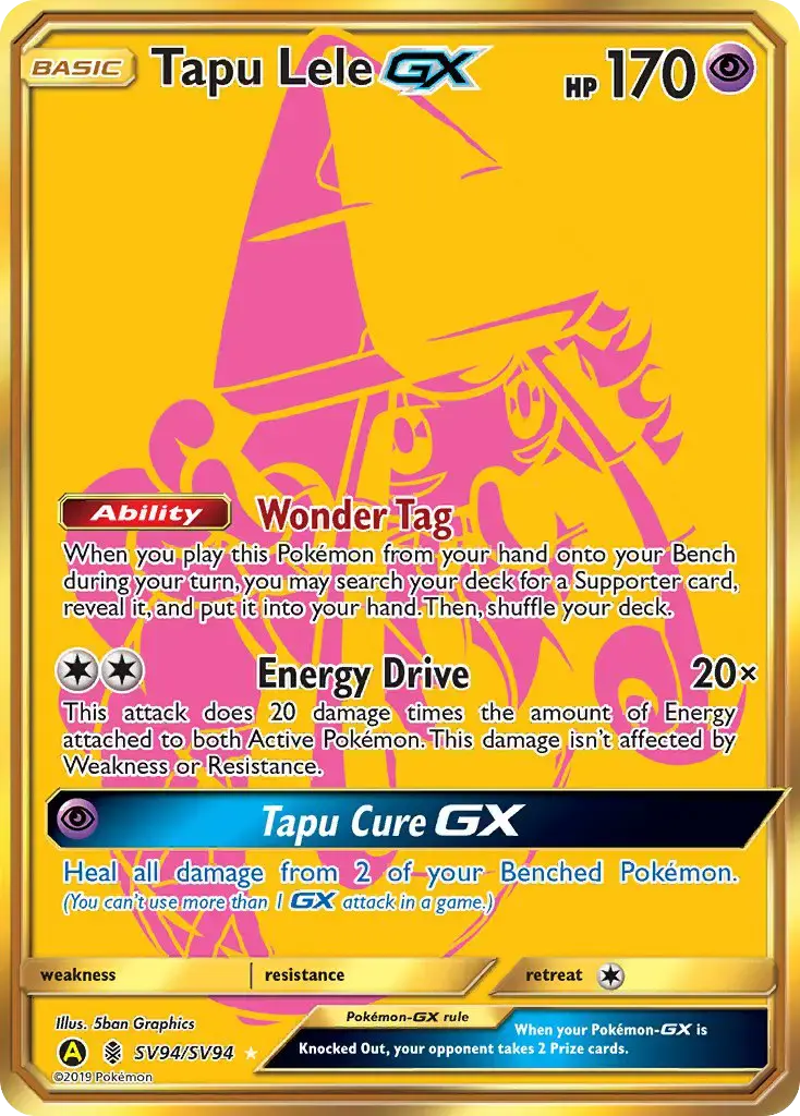Tapu Lele-GX #SV94 — Hidden Fates