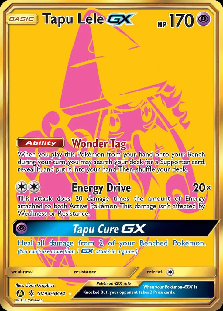 Tapu Lele-GX #SV94 — Hidden Fates