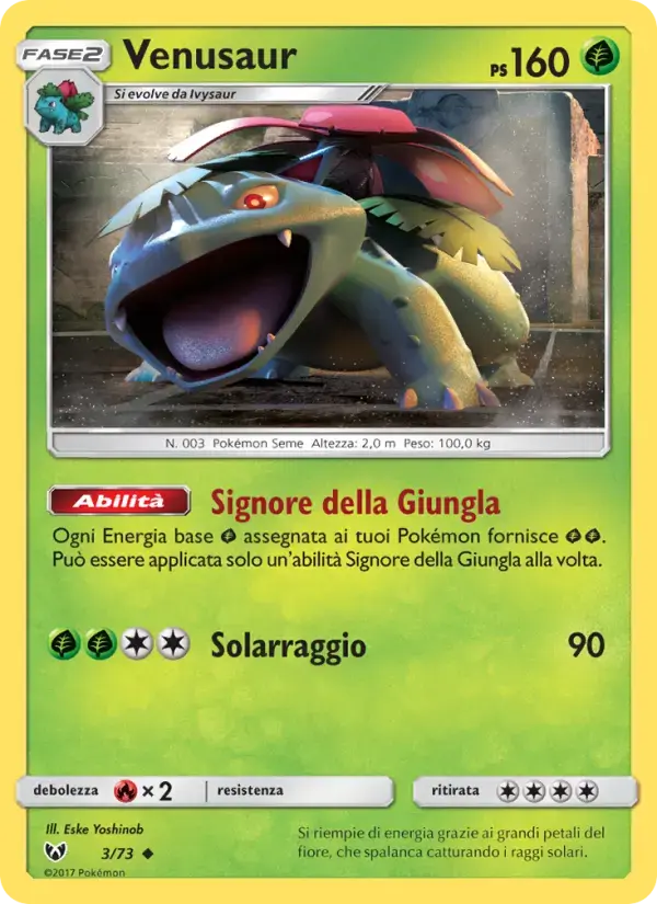 Carte Pokémon Florizarre #3 — Légendes Brillantes