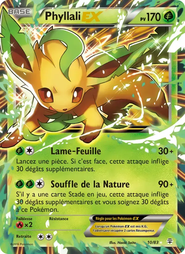 Carte Pokémon Phyllali-EX #10 — Générations