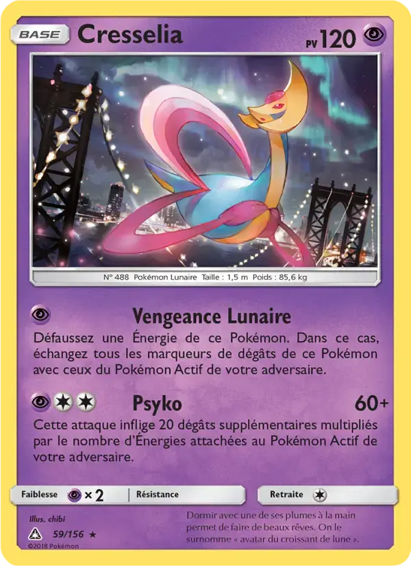 Carte Pokémon Cresselia #59 — Ultra-Prisme
