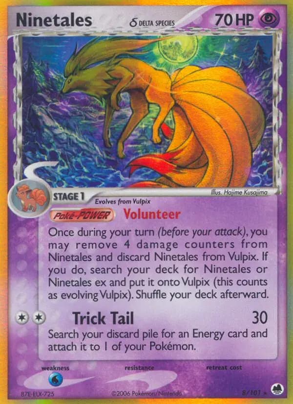Ninetales δ #008 — Dragon Frontiers