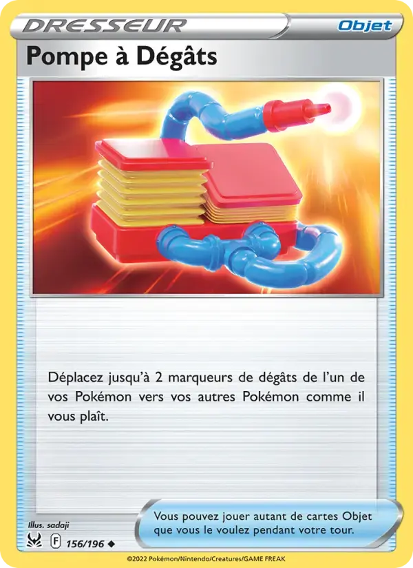 Carte Pokémon Pompe à Dégâts #156 — Origine Perdue