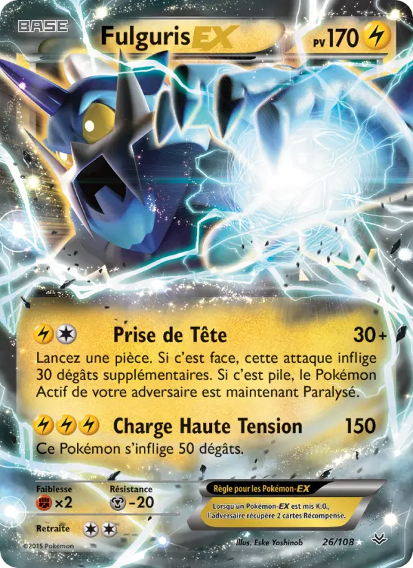 Carte Pokémon Fulguris EX #26 — Ciel Rugissant