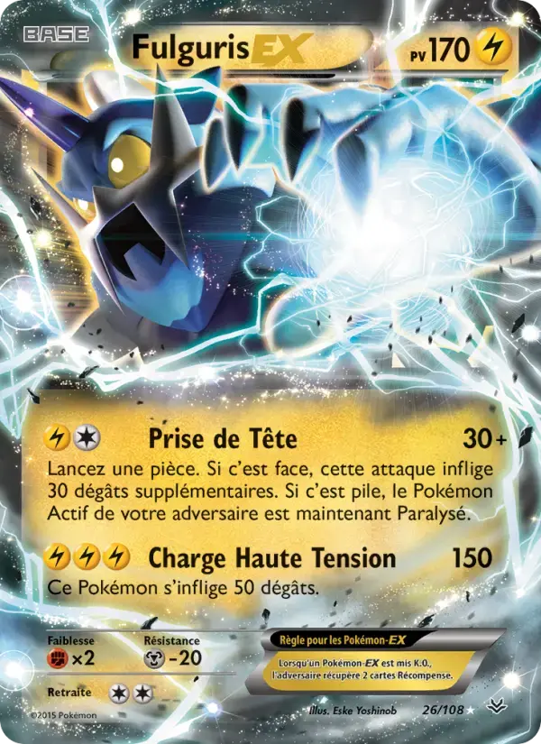 Carte Pokémon Fulguris EX #26 — Ciel Rugissant