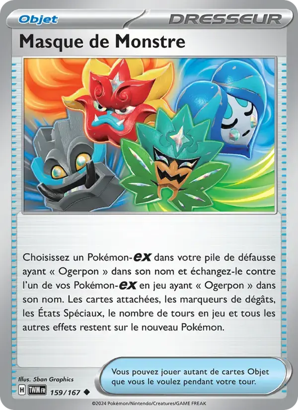 Carte Pokémon Masque de Monstre #159 — Mascarade Crépusculaire