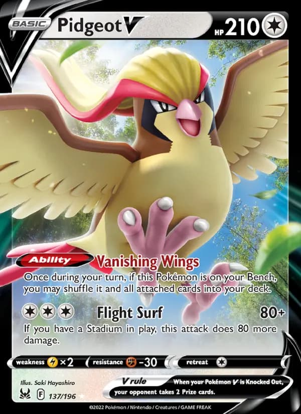 Pidgeot V #137 — Lost Origin