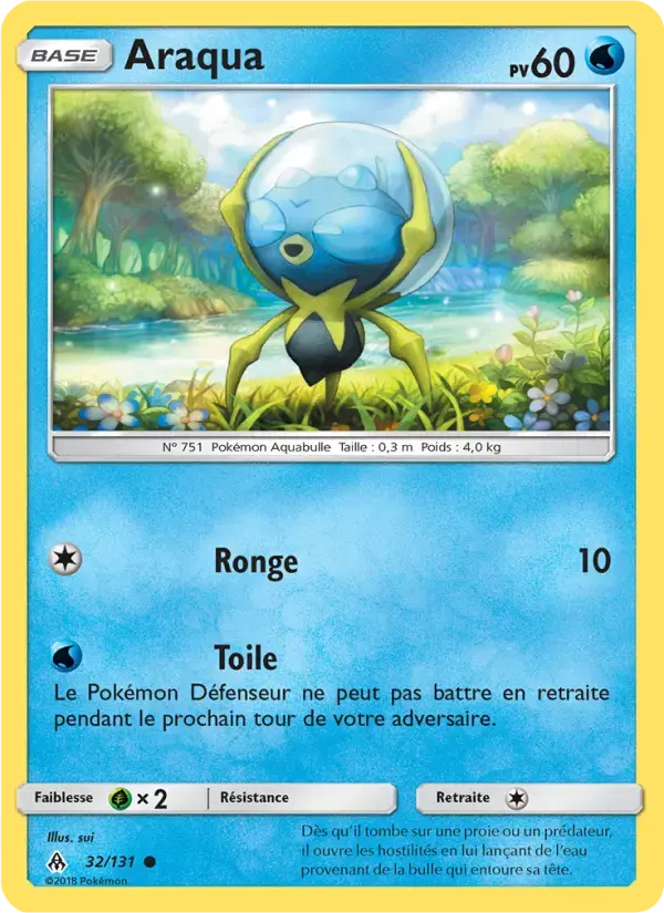 Carte Pokémon Araqua #32 — Lumière Interdite