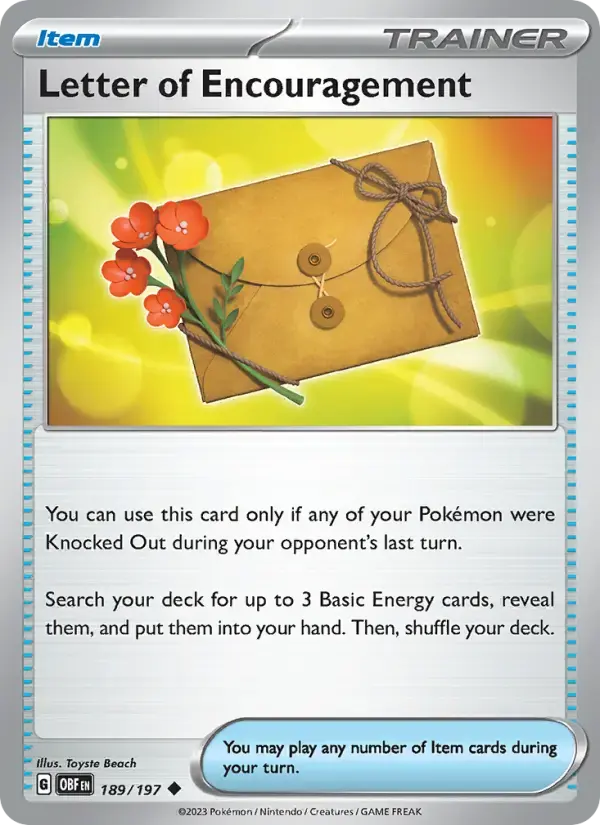Carte Pokémon Letter of Encouragement #id-9cb67a16c7 — Promos Asie du Sud-Est